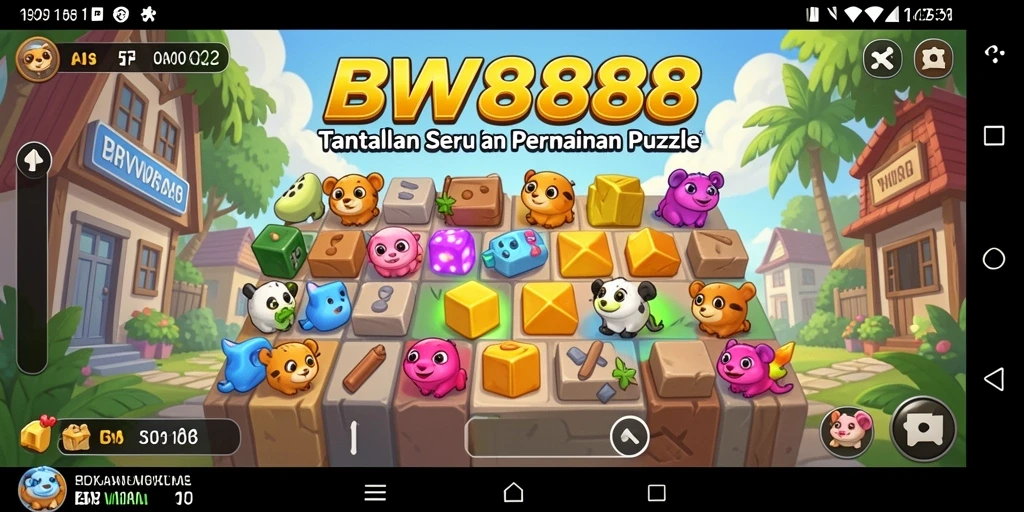 Tampilan gameplay BW888 dengan tantangan puzzle yang menarik.