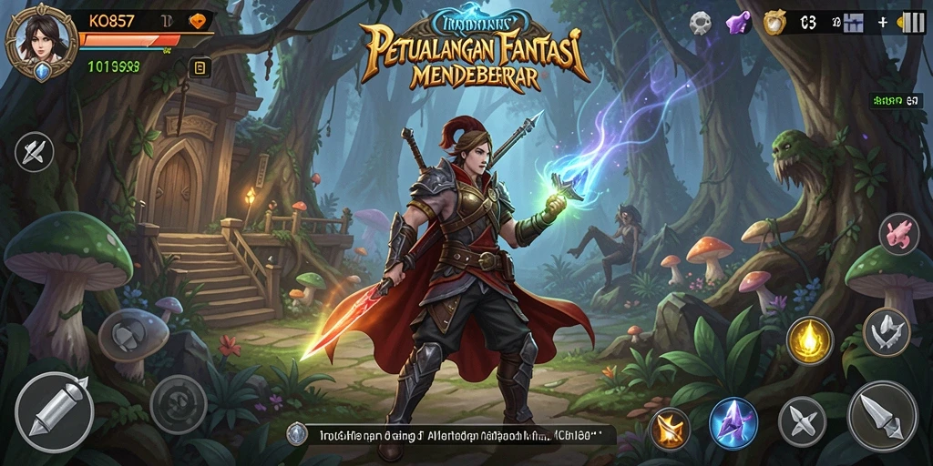 Gambaran gameplay KO857 yang menarik dalam petualangan RPG.