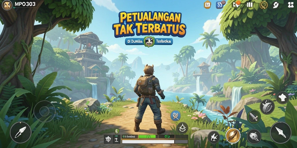 Screenshot MPO303 menampilkan aksi eksplorasi yang mendebarkan di dunia terbuka.