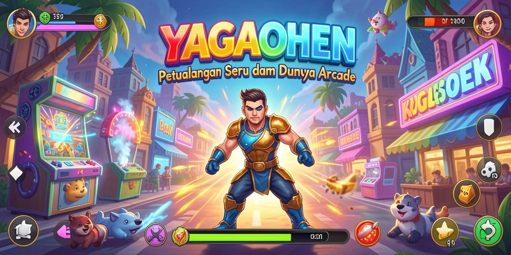Tampilan gameplay yang seru dan penuh warna dari YAGAOHEN